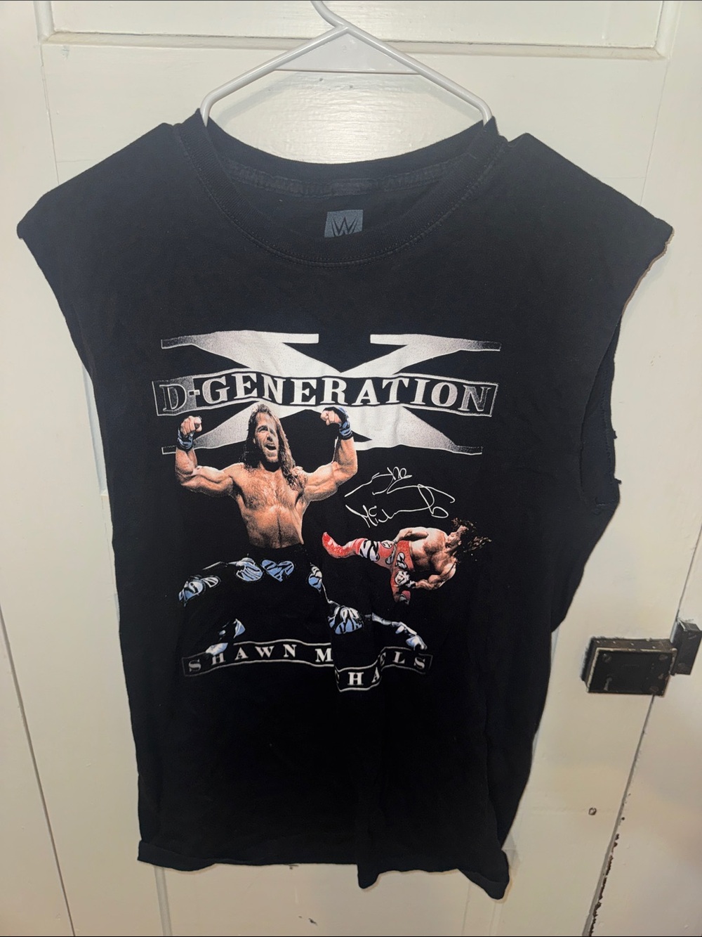 WWE M Shawn Michaels Black Sleeveless Men’s Shirt - D-Generation X Tribute M